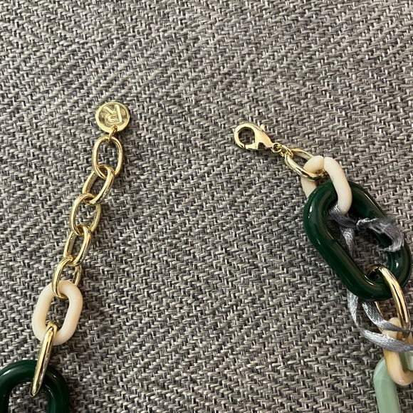 Rush Necklace by Denis & Charles Long Chunky Statement Earth-tone Colors - NWT - Picture 3 of 7